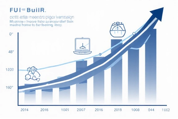 Chart showing increased productivity and reduced costs